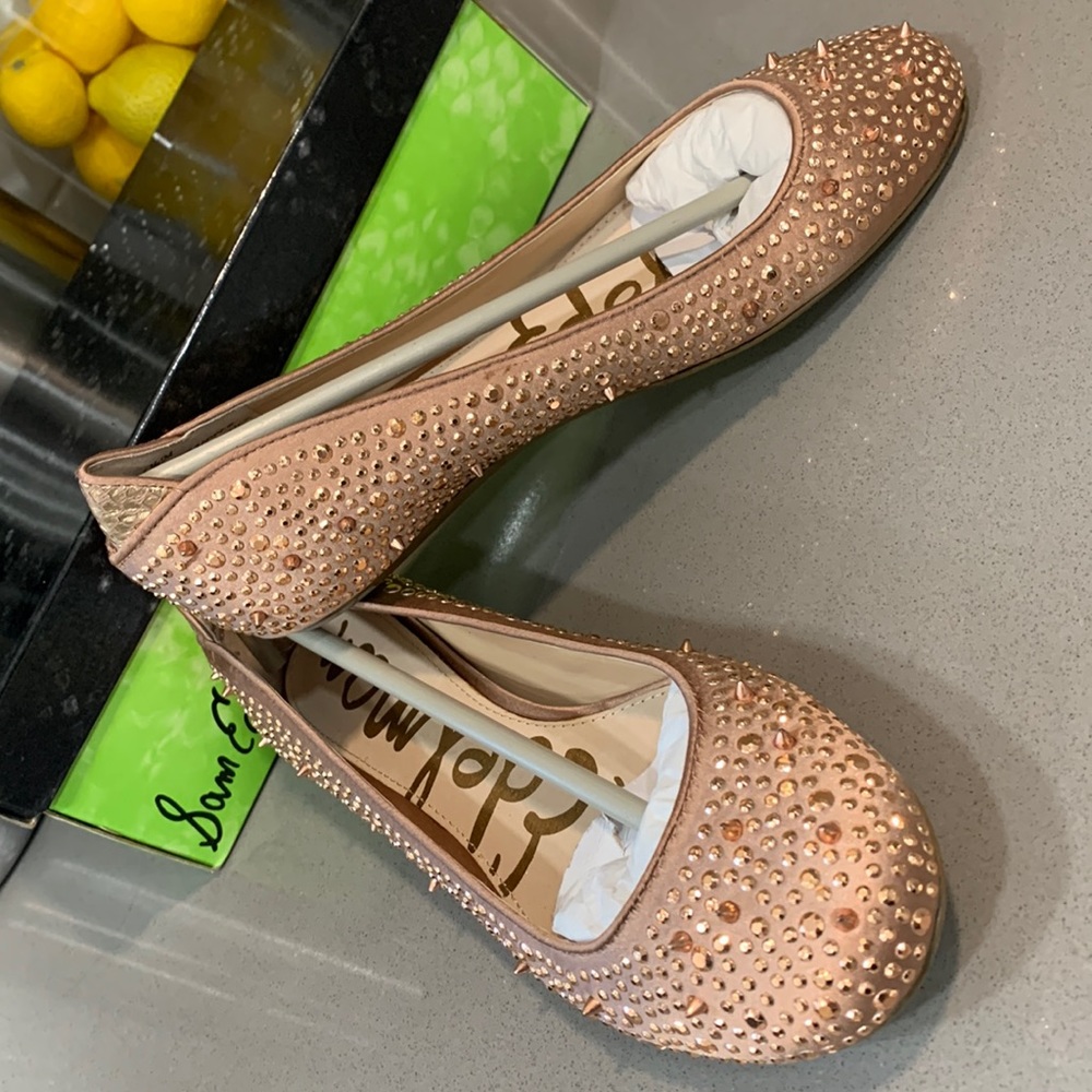 Sam Edelman “Blair” Rhinestone Embellished Ballet Flat